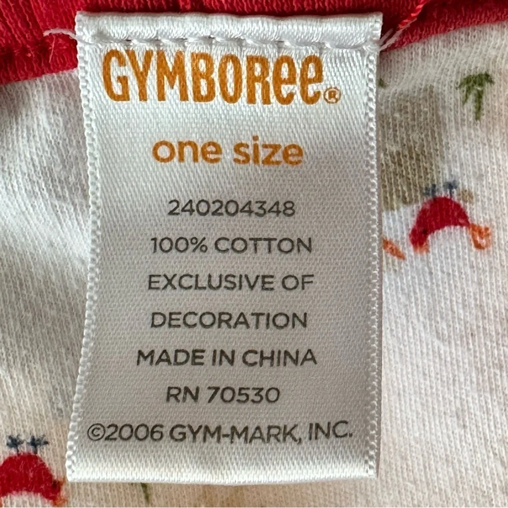 VTG 2006 Gymboree Barn Yard Cuties Blanket Red Cow Chicks Appliqué Embroidered